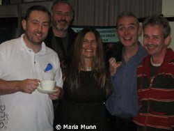 Couldn't believe I bumped into Derek Haslam, Mark Thomas ... by Maria Munn 